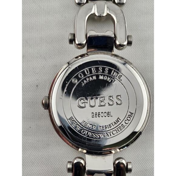 Vintage Guess Blue Dial Petite Quartz Cocktail Watch New Battery Running Nice main image 4